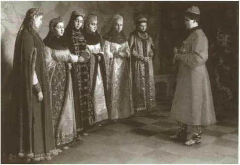 Выбор невесты Алексеем Михайловичем Художник Г С Седов Царица Мария - фото 9