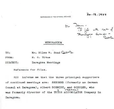 Выдержки из досье Сарагоса из американских архивов с декабря 1944 по сентябрь - фото 47