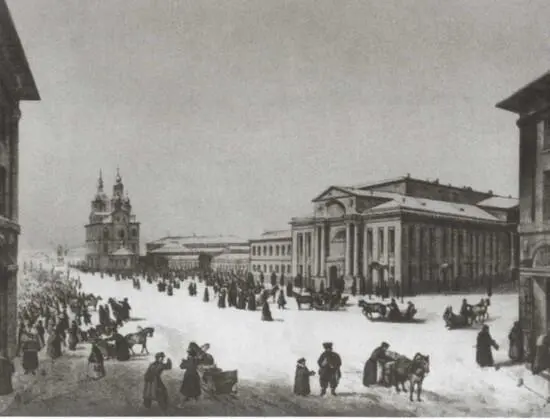 Дворянское собрание в Москве Литография по рисунку С Дица 1840е гг - фото 17