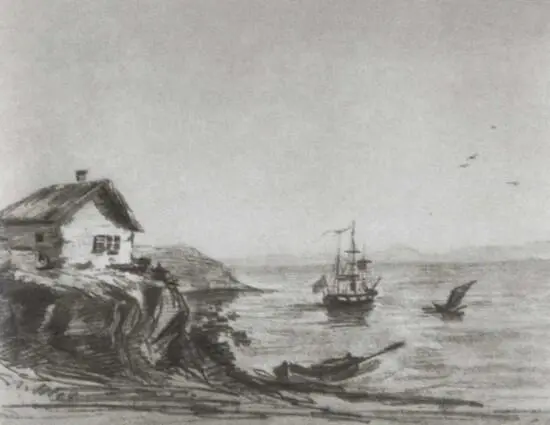 Тамань Рисунок М Ю Лермонтова 1837 г А П Ермолов Тифлис Карт - фото 43