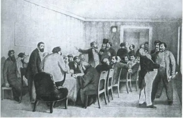 Земское собрание в провинции Картина К Трутовского 1868 г Орловский - фото 31