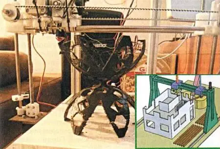 На макете показан 3Dпринтер для строительства индивидуальных коттеджей По - фото 20