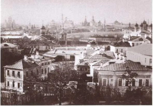 Вид на Кремль с площадки Морозовского сада 1850е гг Зинаида Григорьевна - фото 11