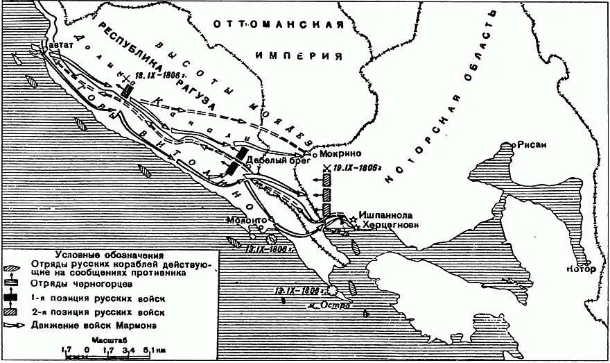 Бои за Которскую область 1321 сентября 1806 г К 1807 г имелось 20 бригад а - фото 16