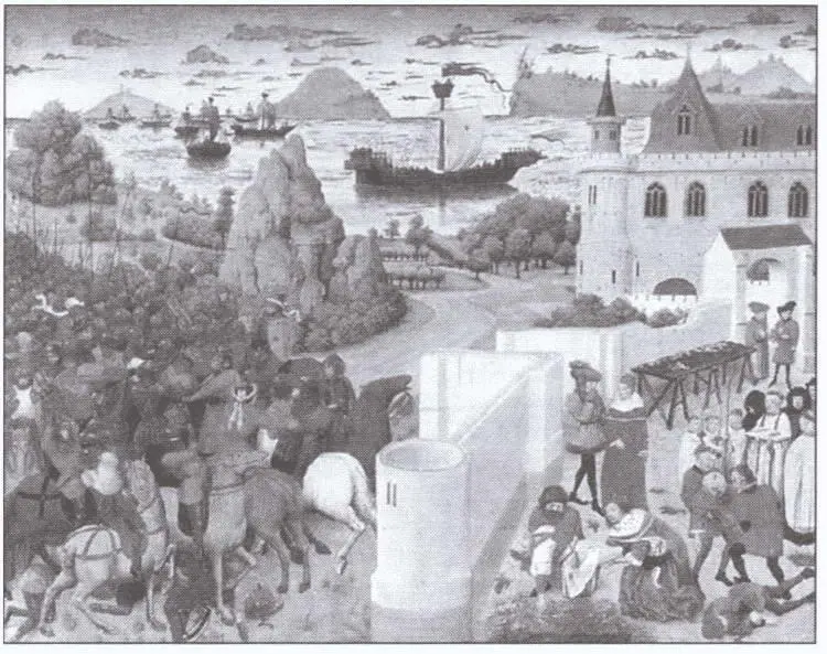 Людовик IX в Седьмом крестовом походе Миниатюра из Больших французских хроник - фото 11