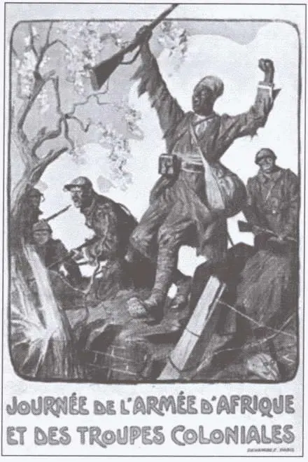 День армии Африки и колониальных войск Французский плакат времен Первой - фото 27