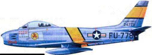 F86F капитана Ральфа Парра F86E капитана Леонарда У Лилли F86A 1го - фото 102