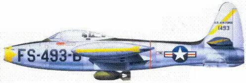 F84E лейтенанта Джэкоба Кратта В29В из 28 бомбардировочной эскадрильи - фото 186