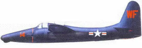 F7F3N летчика капитана Лонга и оператора РЛС Букингэма F3D2 майора Уильяма - фото 195