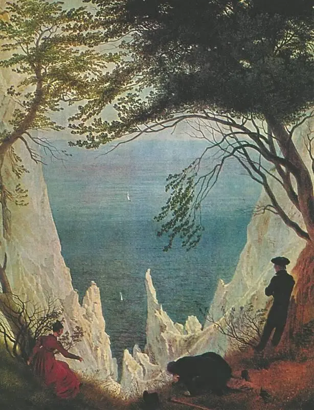 К Д Фридрих Меловые скалы на острове Рюген ок 1820 собрание О - фото 61