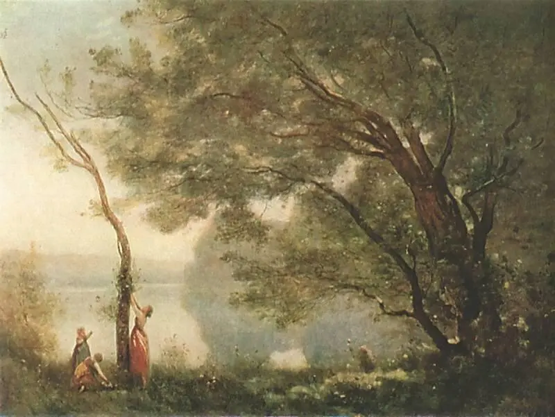 К Коро Воспоминание о Мортефонтене 1864 Лувр Париж К Коро Мост в - фото 74