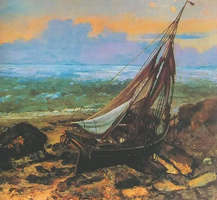 Г Курбе Лодка на берегу 1863 Метрополитенмузей НьюЙорк Реалистический - фото 78