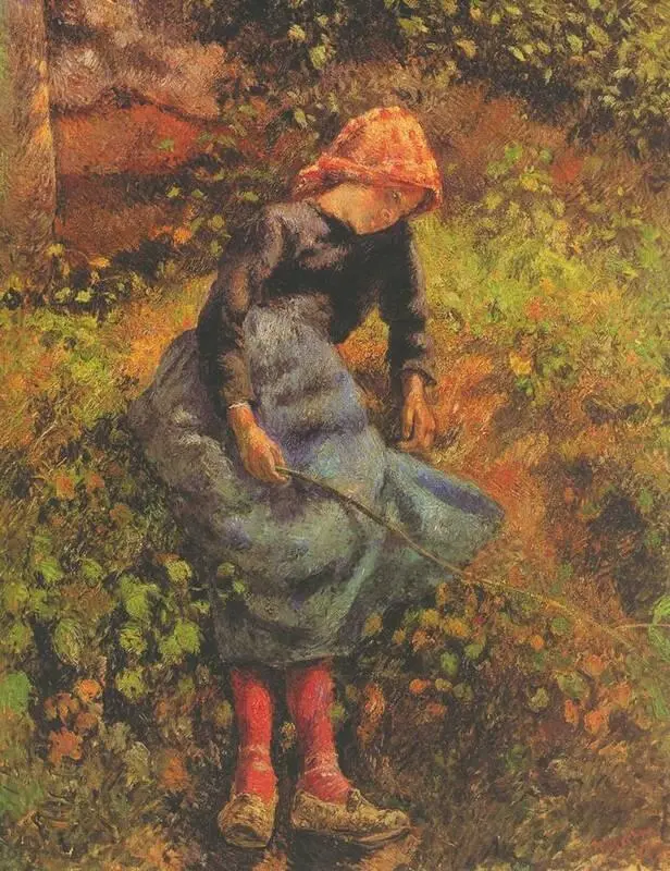 К Писсарро Девочка с веткой 1881 Музей Орсэ Париж В последнем - фото 93