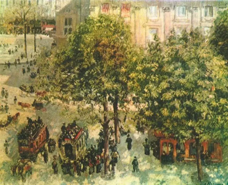 К Писсарро Площадь французского театра в Париже весна 1898 Эрмитаж - фото 94