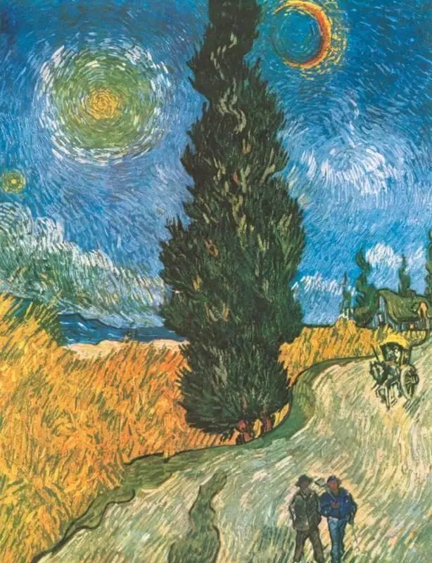 В Ван Гог Дорога с кипарисами и звездами 1890 Музей КрёллерМюллер - фото 108