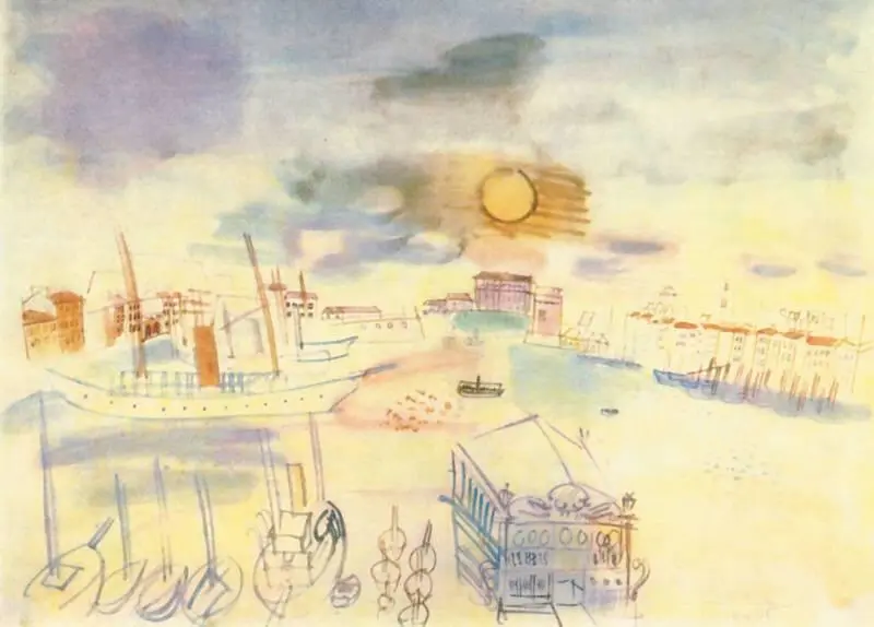 Р Дюфи Гавань для яхт 1920е частное собрание Париж Р Дюфи - фото 125