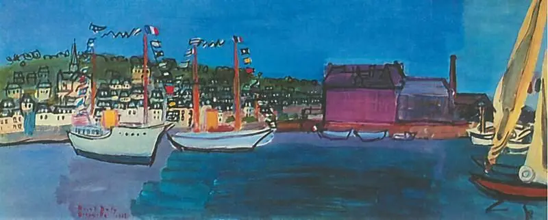 Р Дюфи Четырнадцатое июля в Довиле 1933 ГМИИ Москва Стремительное - фото 126