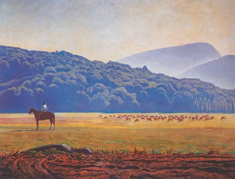 Р Кент Салли верхом на лошади Асгор 1948 ГМИИ Москва В 1950 году Кент - фото 131