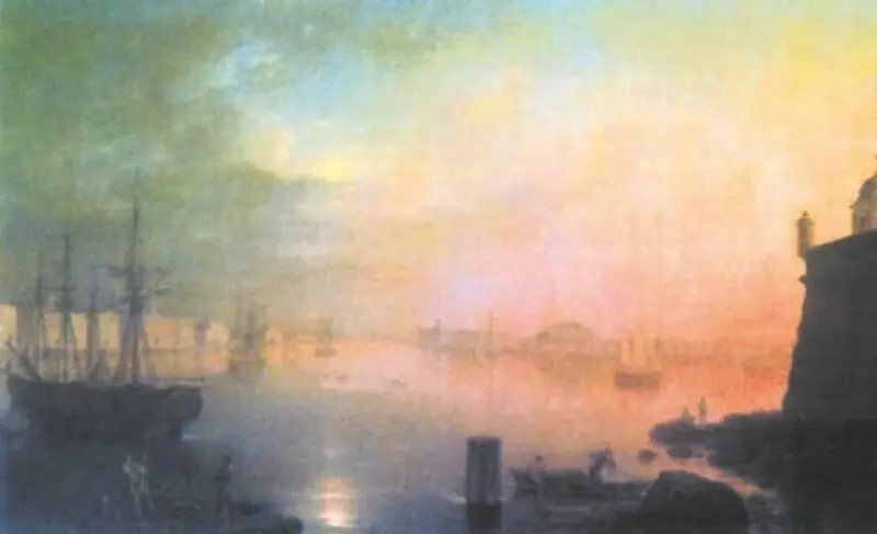 М Н Воробьев Лунная ночь в Петербурге 1839 В марте 1820 года в - фото 144