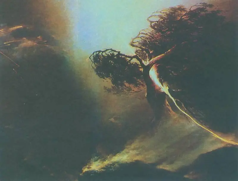 М Н Воробьев Дуб поражаемый молнией 1842 Третьяковская галерея Москва - фото 145