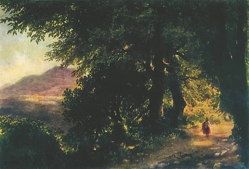 М И Лебедев Вид окрестностей Альбано близ Рима 1836 Третьяковская - фото 152