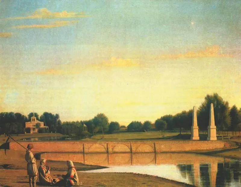 Г В Сорока Вид на плотину до 1847 Русский музей СанктПетербург - фото 155