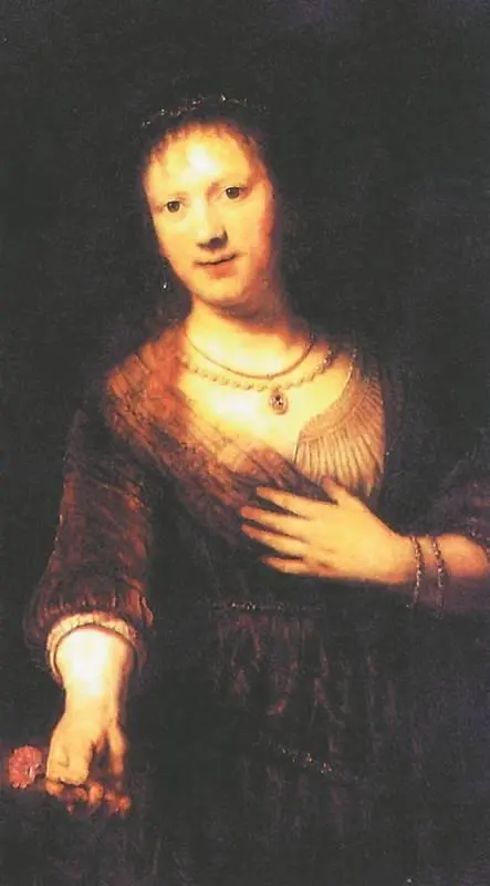 Рембрандт Саския с цветком 1641 Картинная галерея Дрезден Создавая этот - фото 85