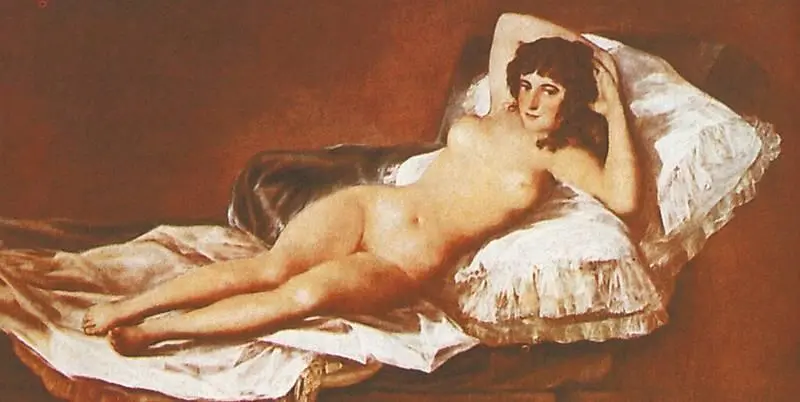 Ф Гойя Маха обнаженная 18001803 Маху одетую художник писал в той - фото 110