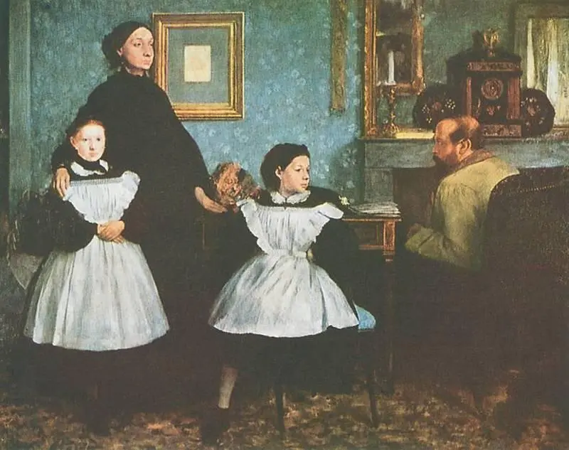 Э Дега Портрет семейства Беллели 18581862 Лувр Париж Один из - фото 163