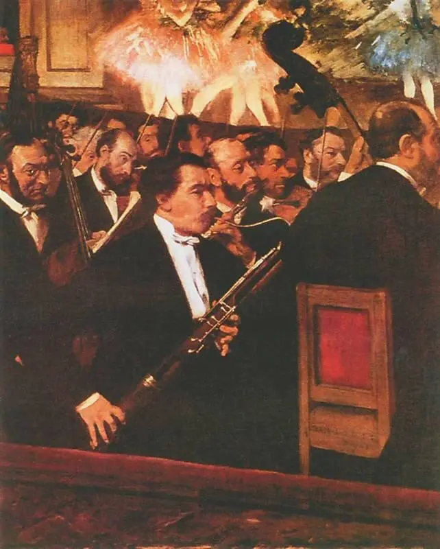 Э Дега Дезире Дио с оркестром 18681869 Лувр Париж Подробно художник - фото 166