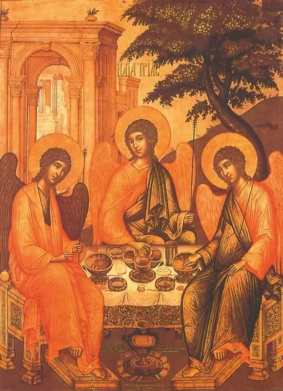 С Ушаков Троица ветхозаветная 1671 Русский музей СанктПетербург - фото 32