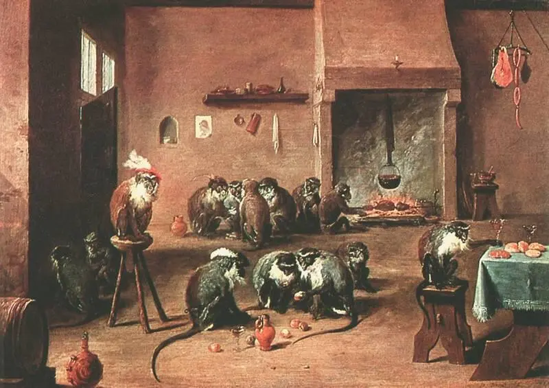 Д Тенирс Младший Обезьяны в кухне Эрмитаж СанктПетербург Целый ряд - фото 80