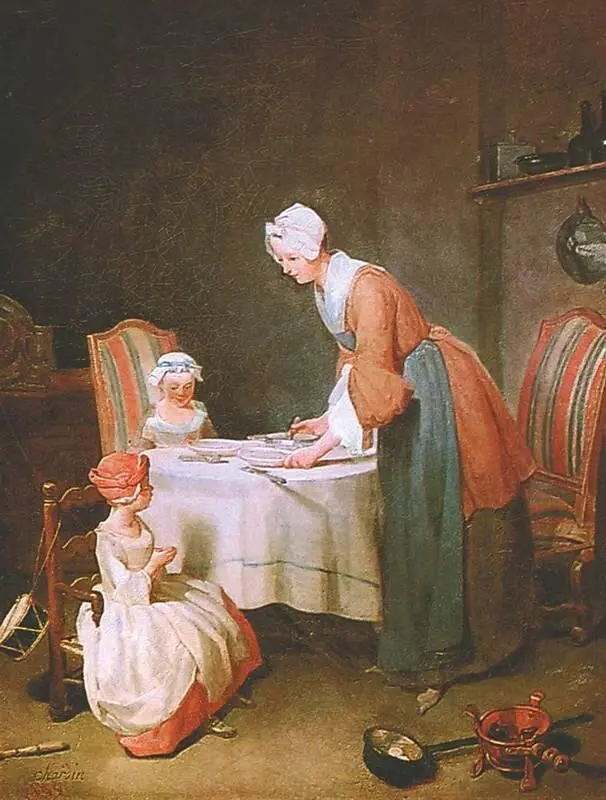 Ж Б С Шарден Молитва перед обедом 1744 Эрмитаж СанктПетербург - фото 92