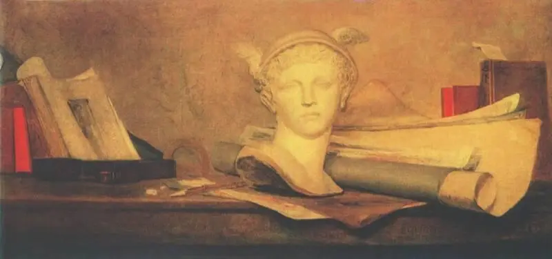 Ж Б С Шарден Натюрморт с атрибутами искусств 1760е ГМИИ Москва На - фото 94