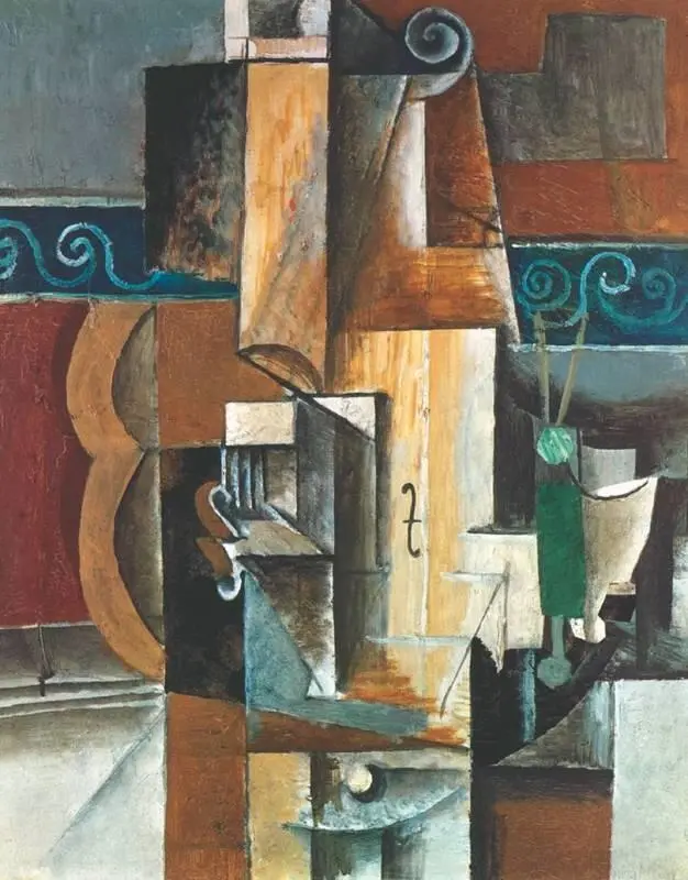 П Р Пикассо Скрипка и гитара 1912 Эрмитаж СанктПетербург Один из - фото 149