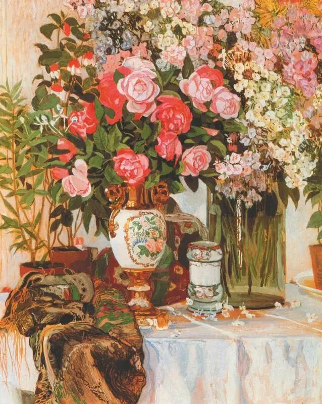 А Я Головин Розы и фарфор 1920е Государственный художественный музей - фото 186