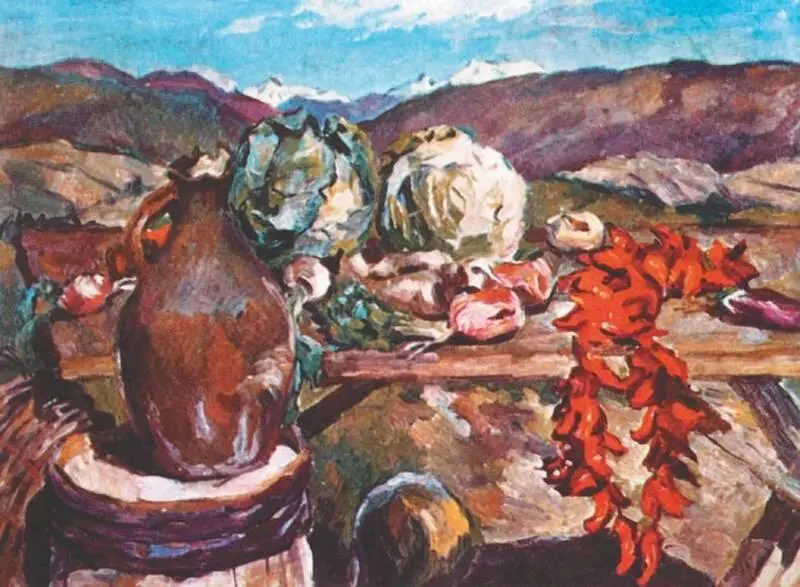 А В Лентулов Овощи 1933 В работах созданных мастером после возвращения - фото 202