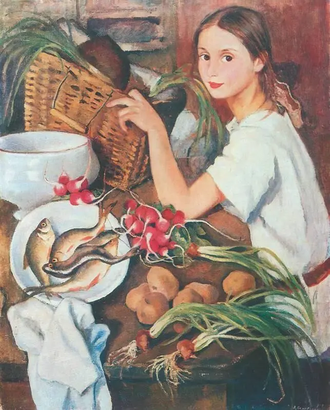 З Е Серебрякова Тата с овощами 1923 собрание Л И Лойцянского - фото 234