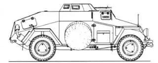 SdKfz221 MG SdKfz221 28 cm sPz B 41 с защитными бронеколпаками на - фото 214