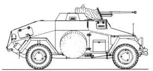 SdKfz221 28 cm sPz B 41 с защитными бронеколпаками на колесах SdKfz223 - фото 215
