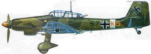 Ju 87DlTrop из StG 3 Северная Африка ноябрь 1942 г Ju 87D5 из StG - фото 131