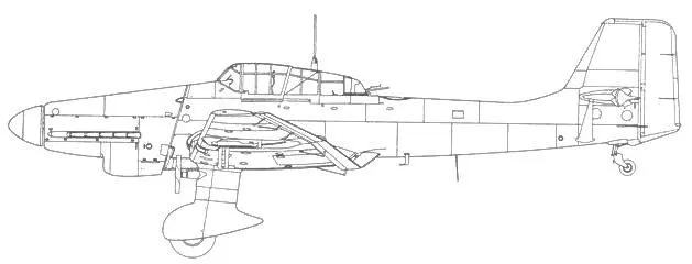 Ju 87 D1 ранняя производственная серия на стойках шасси сирены Ju 87 - фото 52