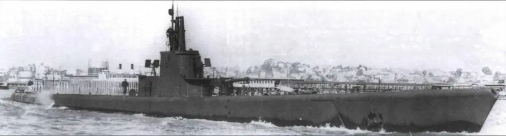 Лодка Harder SS 257 проходит испытания после модернизации 19 февраля 1944 - фото 31