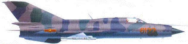 МиГ21ПФМ 6122 из 927го истребительного авиационною полка Лам Сон 1972 г - фото 131