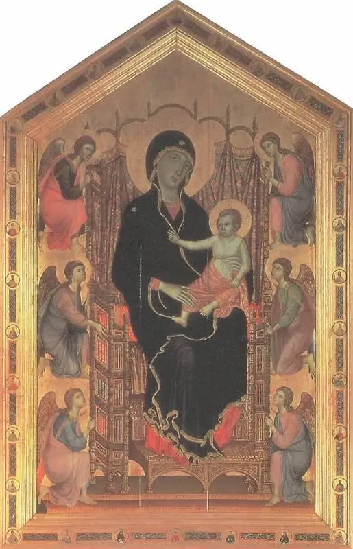 Дуччо Мадонна Ручеллаи 1285 год Уффици Флоренция Византийским иконам - фото 33