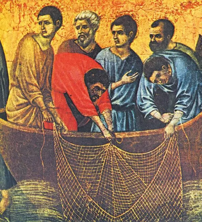 Дуччо Призвание апостолов Петра и Андрея Фрагмент алтарного образа Маэста - фото 34