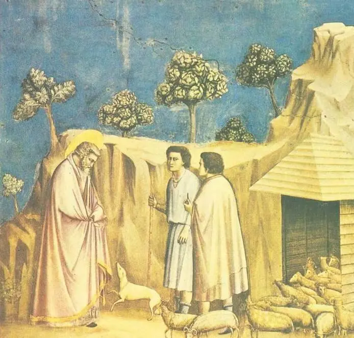 Джотто Приход Иоакима к пастухам Фрагмент около 13051308 годов капелла - фото 39