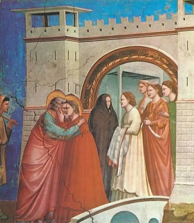 Джотто Встреча Иоакима и Анны Фрагмент около 13051308 годов капелла дель - фото 40