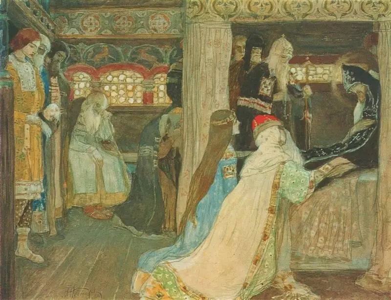 М В Нестеров Кончина Александра Невского Эскиз росписи храма Александра - фото 195