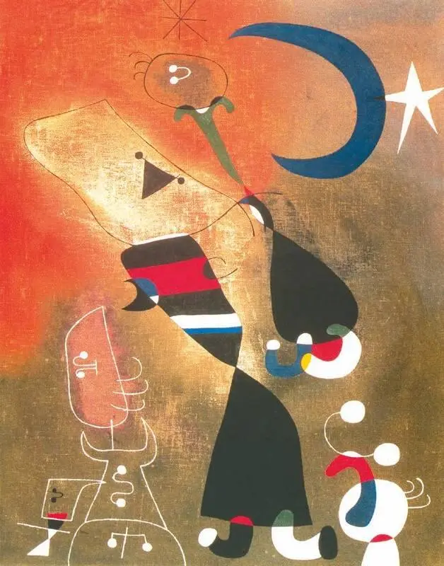 Х Миро Женщины и птица в лунном свете 1949 год С 1942 года Миро работал - фото 191